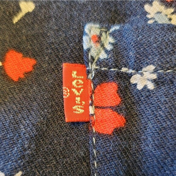 Levi's Navy Dress with Petite Floral Pattern Size L (12-13 yrs) - Picture 10 of 10